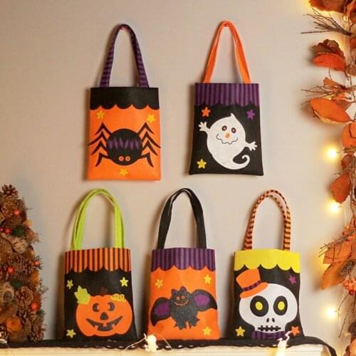 Paper Gift Bags for Treats Snacks Storage Pouch Halloween Cookie Candy Gift Bag K0AB