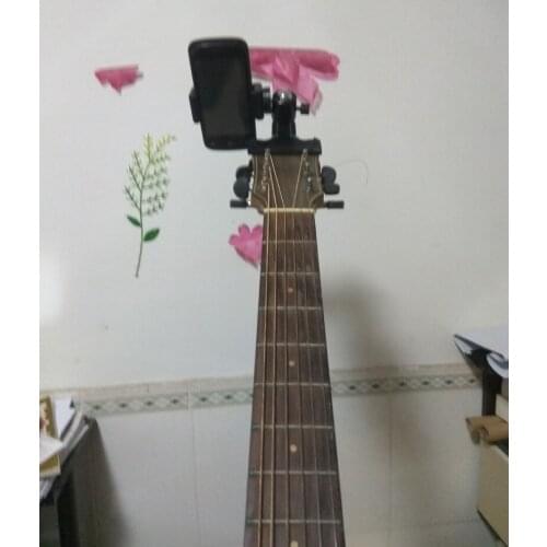 Guitar Head Mobile Phone Clip Holder Live Broadcast Mobiile Phone Bracket Stand Tripod Clip Head and Mobile Phone Clip