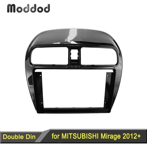 9 inch Double Din Radio Fascias for MITSUBISHI Mirage 2012+ Space Star 2013 + GPS Dash Kit Dashboard Installation Frame Bezel