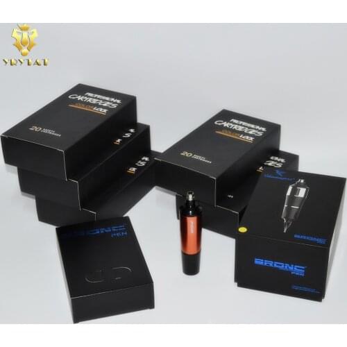 HUMMINGBIRD BRONC Rotary Tattoo Machine Pen With 100PCS Free Safety Tattoo Needles Cartridge Supply BRT02A