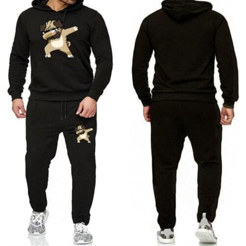 Fashion Brand Hoodie Sweatshirt Men/Women 2019 New Hoodies Sweatshirts+Sweatpants Suits Autumn Winter Fleece Hooded Pullover