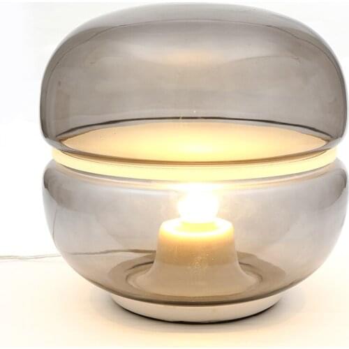 Concise Modern Originality Glass Desk Lamp Northern Europe Wind A Living Room Study Bedroom Bedside Arts Designer Desk Lamp