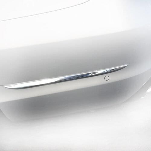 OE 2058850521 2058850621 Musion Chrome Auto Parts ABS Rear Bumper Trim For Mercedes Benz W204 W205 C class