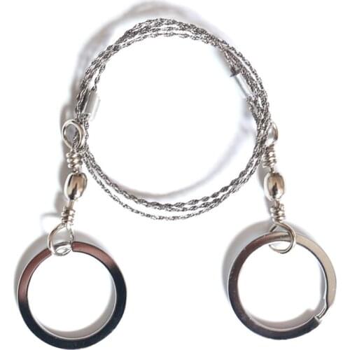 Portable Stainless Steel Wire Saw Outdoor Survival Self Defense Camping Hiking Hunting Chainsaws Hand Saw Fret Saw Tools