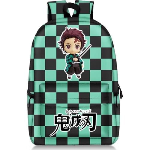 2020 new ghost blade creative student schoolbag large capacity backpack polyester fashion full print