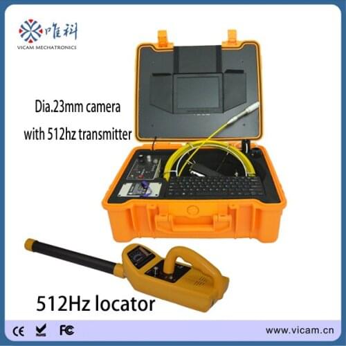 Shenzhen Vicam Pipe inspection camera Industrial Video Borescope Inspection Camera with 512hz transmitter and 512hz pipe locator