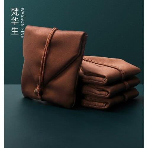 Satin Cloth Gold Bracelet Storage Bag Buddhist Beads Wenwan Jade Jade Jewelry Portable Packaging Bag jewelry storage