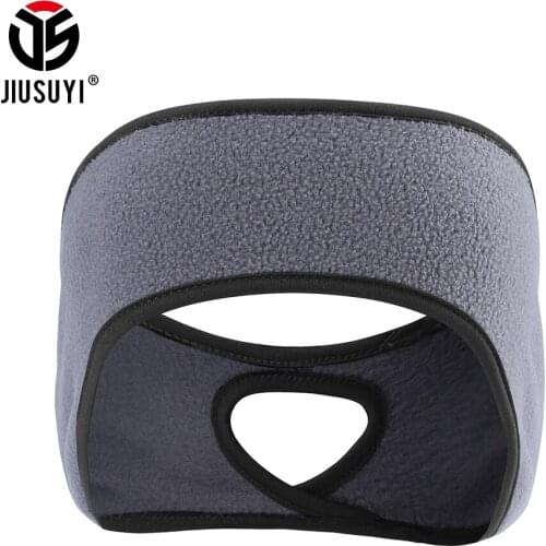 Warm Sport Headband Elastic Stretch Ear-Cover Outdoor Skiing Tennis Gym Bicycle Sweatband Ponytail Bun Headwear Girls Women