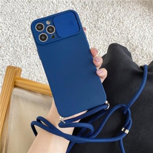 Shockproof Croosbody Mobile Phones Cover Camera Lens Protection Fundas For Xiaomi Mi Poco X3 M3 10T 11 Pro 11Lite Lanyard Case