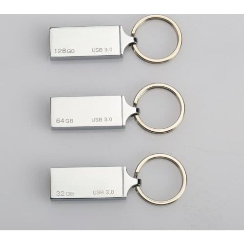 Convenient K33 32GB 64GB 128GB Keychain USB Waterproof Stable Transmission USB3.0 Metal USB Flash Drive for Computer