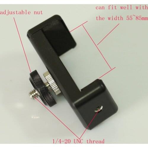 Camera battary clip with 1/4-20 adjustable adaptor fr camera housing accessories