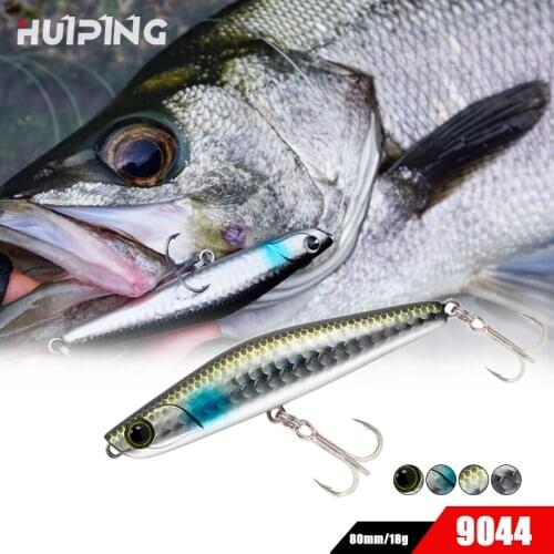 1 Pcs 18g 80mm Fishing Lures 2020 Sinking Whopper Plopper Hard Plastic Pencil Bait Wobbler Trout Tackle Accessaries 9044