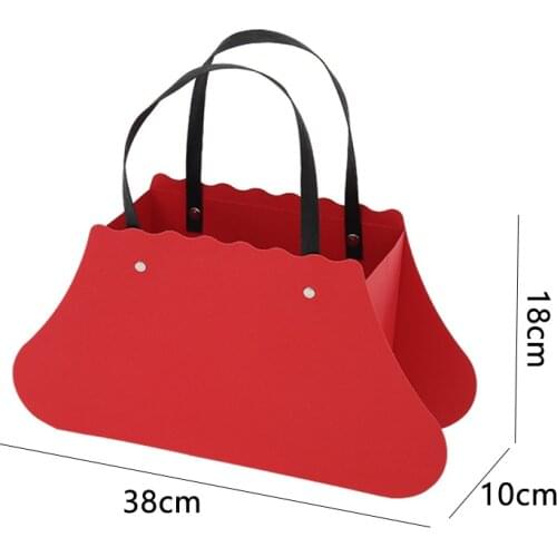 1PC Multifunction With Handle Packing Box Flower Carrier Bouquet Wrap Gift Bag Festival Supplies