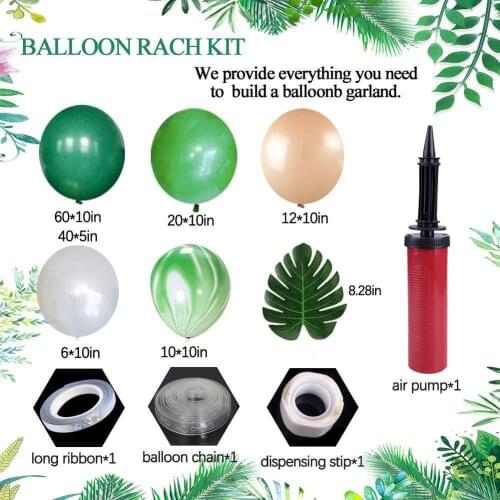 120PCS/Set Latex Balloon Set Colorful Thick Balloon Garland Arch Kit Baby Shower Theme Birthday Party Decoration Supplies