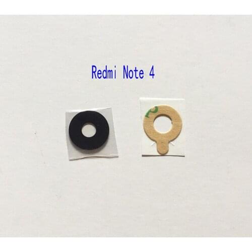 2pcs/lot New Glass Camera Lens Cover For Xiaomi Redmi 4 / Redmi Note 4 Replacement Repair Parts