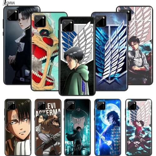 Anime Attack on Titan For OPPO Realme 2 3 3i 5 5S 5i 6 6S 6i 7 7i Narzo 10 20 Pro Global Silicone Black Soft Phone Case