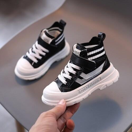 Children Shoes 2021 Autumn Winter for Kids Martin Boots Girls Mid-cut Warm Short Boots Toddler Boys Fashion Outdoor Single Boots