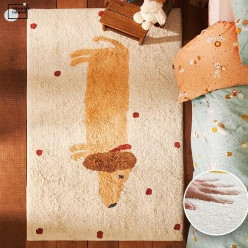 Baby Carpet For Living Room Modern Furry Mat For Children Kids Plush Carpet Fluffy Rug Kawaii Room Decor Entrance Door Mat Rugs