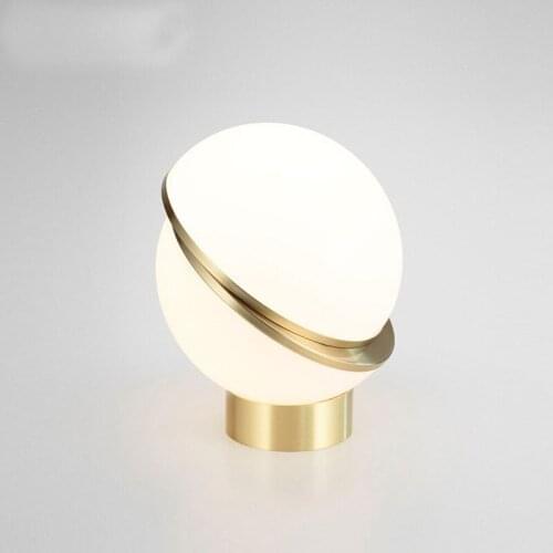 Double semicircular desk lamp deep breathing new sitting room bedroom nightstand children example room desk lamp