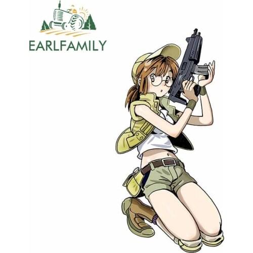 EARLFAMILY 13cm x 6.4cm for Fiolina Germi Metal Slug Personality Car Stickers Arcade Laptop Refrigerator Decoration Decal for RV