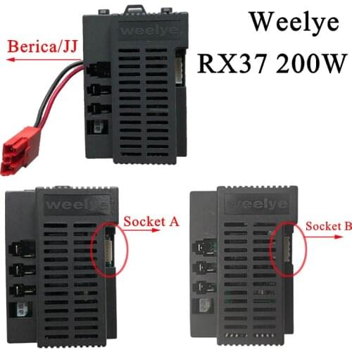 RX37 childrens electric car Bluetooth remote control, high-power toy electric car 2.4G controller with smooth start function