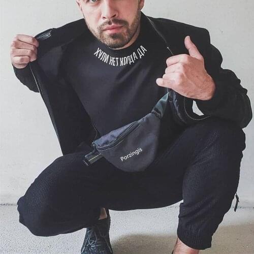 Mens Black T-shirt With Russian Inscriptions Summer Fashion Unisex T-shirts Vintage Simple Style Top Female