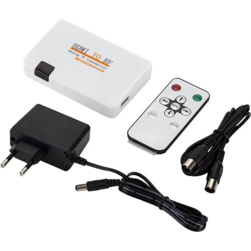HD MI To RF Coaxial Modulator Converter Signal TV Transmitter Box With Remote Control USA Stock 2-3 Delivery Wholesale