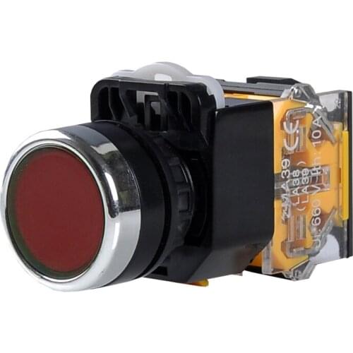 LA38-11BN Colorful Button Self-resetting Push Button Switch Silver Contacts Switch