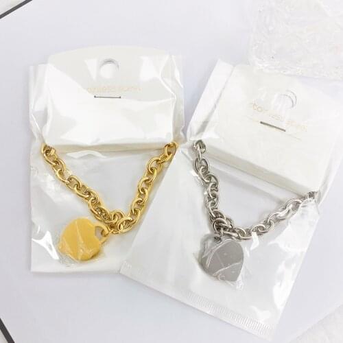 Hot StainlessSteel Sale Buckle Design Bracelet Style Brand Women Bracelet Gold Chain Heart Bangles Carter Pulseira Fine Jewelry