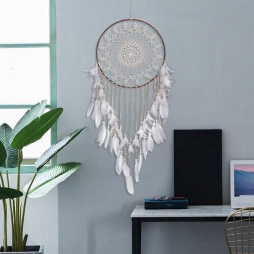 Handmade Dream Catcher Net With Feathers Wall Hanging Dream Catcher Craft Gift Christmas Decoration For Home