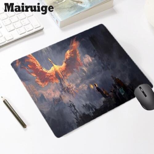 Mairuige Phoenix Pattern Gaming Accessories Office Computer Laptop Rubber Small Mouse Pad Keyboard Mice Pad Writing Mat Desk Mat