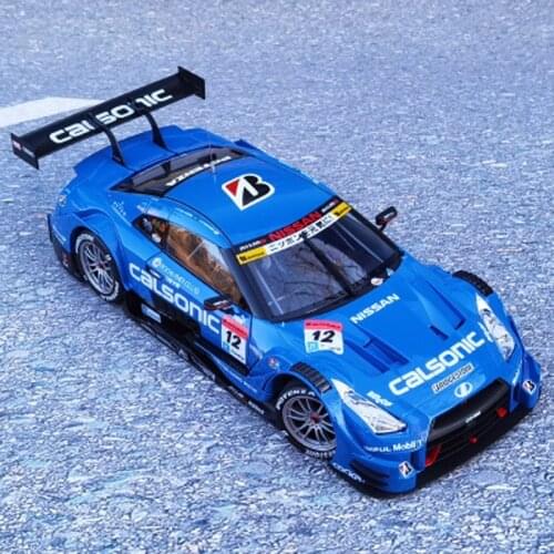 EBBRO 1/18 Nissan Super GTR Super GT500 2016 12# Blue Rd.2 Fuji Winner Diecast Model Race Car Gifts Collection Metal,Plastic