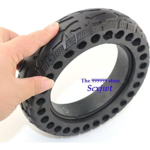Lightning shipping 190mm solid tire Shock Absorber Anti-slip Durable Rubber Tyre Wheels For Scooter Upgraded