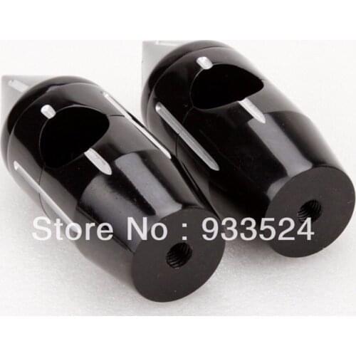 Motorcycle Black 5.25" Billet Spike Handlebar Risers For Harley Softail Dyna Sportster Honda Shadow VTX Suzuki Kawasaki Yamaha