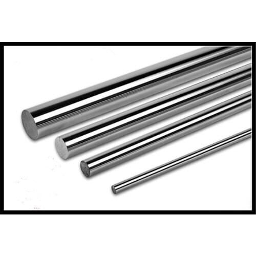 8mm OD Cylinder Linear Rail Linear Shaft Optical Axis Chrome-Plated Hard Shaft Guide Rail 200/300/400/500mm Long