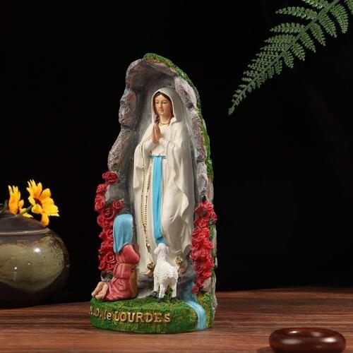 New Virgin Mary Figurine Sculpture Christian Wedding Gift Display Home Decors