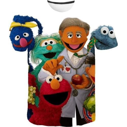 2021 New Summer 3D Cartoon Children Street T-shirt Print for Boys and Girls Interesting Clothes Childrens Clothing Clothes Boys