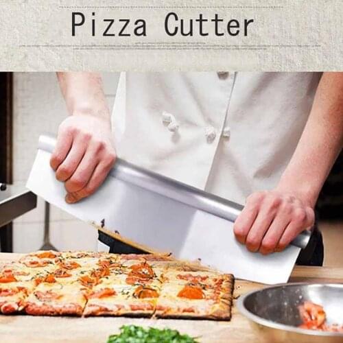 Cutter Sharp Rocker Blade Premium Stainless Steel Rocking Pizza Knife Pastry Chopper Heavy Duty Food Heavy Duty Food Grade