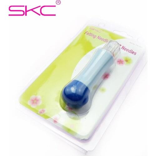 SKC 7 Pins Felting Needles Handle Clover DIY Crafts Felting Tools With Replace Needles