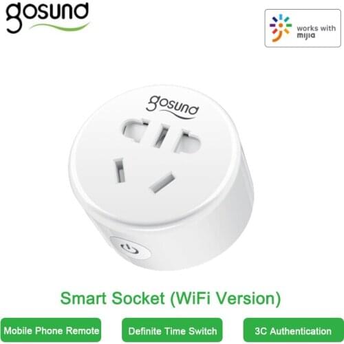 WiFi Smart Socket Wireless Timing Socket Plug Smart Remote Control Home Life Countdown Anti-Mistaken Touch Work with Mijia App