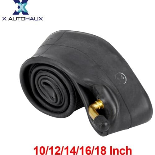 X Autohaux 12/14/16/18 Inch Bike Inner Tube Bent Valve Bicycle Tire Tyre 2.125/2.5 Width Cycling Rubber Tube For Bicycle