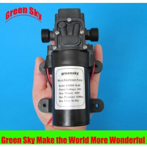 116PSI 300L/H 24V DC 60W micro diaphragm pump electric