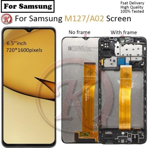 6.5'' For Samsung M127 A02 SM-M127F/DSN Display lcd Screen replacement for Samsung M127 With Frame lcd display Touch screen