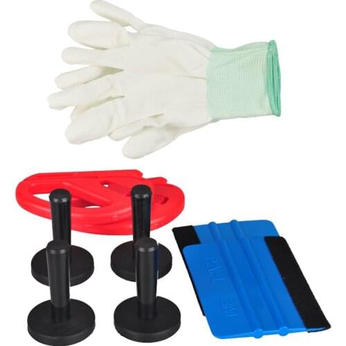 8 x Car Wrapping Tint Tool Kit Felt Squeegee,Magnet Holder, Vinyl Film Cutter