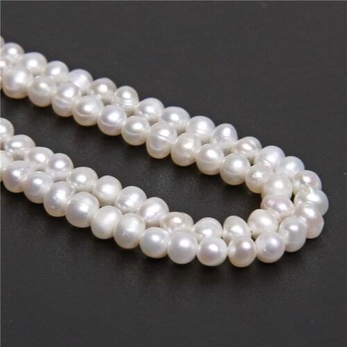 AAA 100% Natural Freshwater Pearl Beads 3mm round white loose Pearls Beads rice oval pearls bead for Jewelry Making bracelets