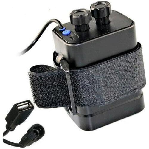 No Battery Waterproof Battery Box Welding-free Mobile Power Box Lithium Battery Box USB/DC Output 12V3A