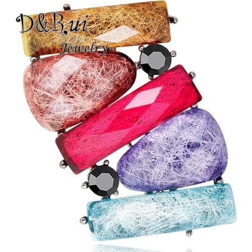 D&Rui Jewelry Creative Jewelry Fashion Irregular Acrylic Brooch Upscale Ladies Corsag Wholesale Jewelry for Women Accessories