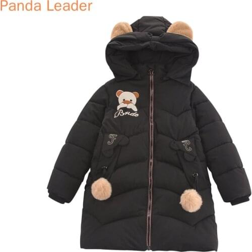 Girl Winter Jacket Warm Thicken Hooded Coats For Girl Children Outerwear Clothes Kids Cartoon Parkas Down Cotton Jacket for Girl