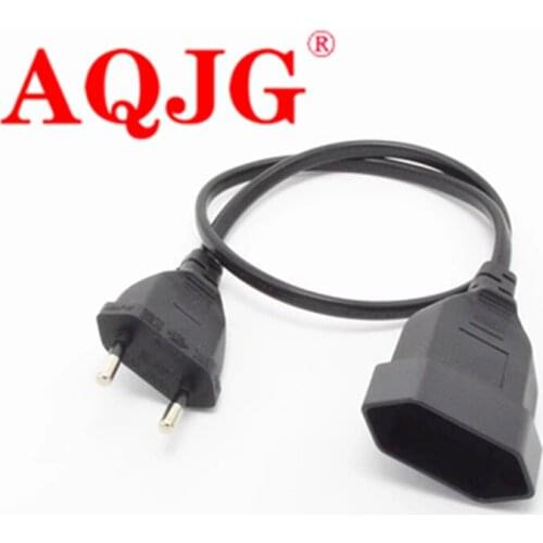 European EU 2 Prong power cord Male to Female Power Extension Cord Cable for PC Computer PDU UPS 0.5M/1M/2M/3M/4M/5M