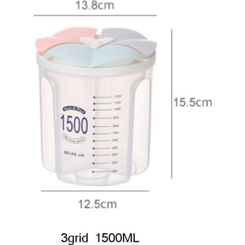 Kitchen Storage Tank Sealed Tank Storage Box Compartment Transparent Box Plastic Food Storage Box